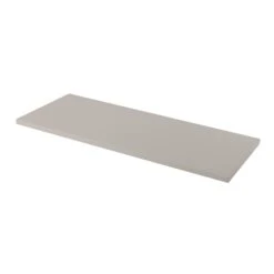 GoodHome Perma Satin Grey Square Edge MDF Bathroom Worktop 2.8cm X 120.5cm