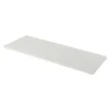 GoodHome Perma Satin White Square Edge MDF Bathroom Worktop 2.8cm X 45.2cm X 120.5cm