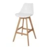 GoodHome Pitaya White Bar Stool