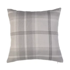 GoodHome Podor Beige Check Indoor Cushion (L)45cm X (W)45cm