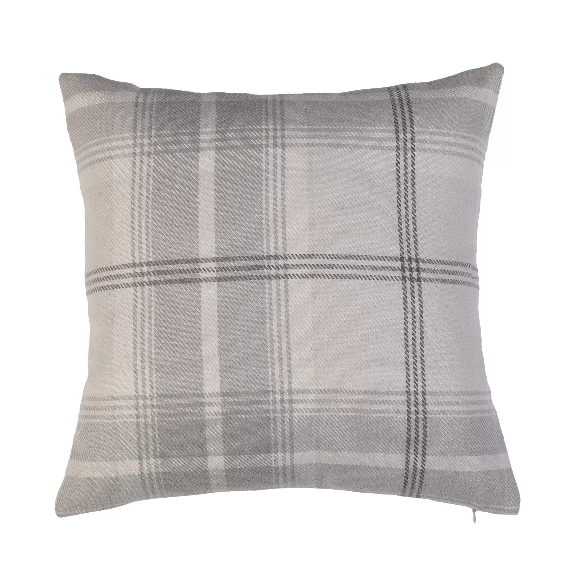 GoodHome Podor Beige Check Indoor Cushion (L)45cm X (W)45cm