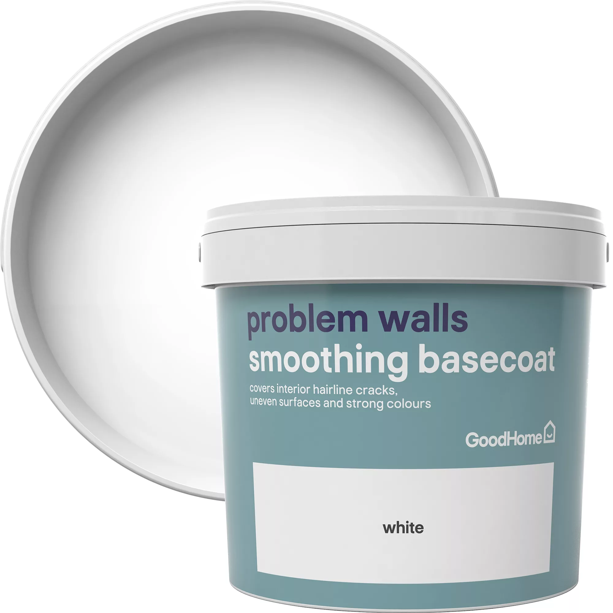 GoodHome Problem Walls White Basecoat, 5L - Image 2