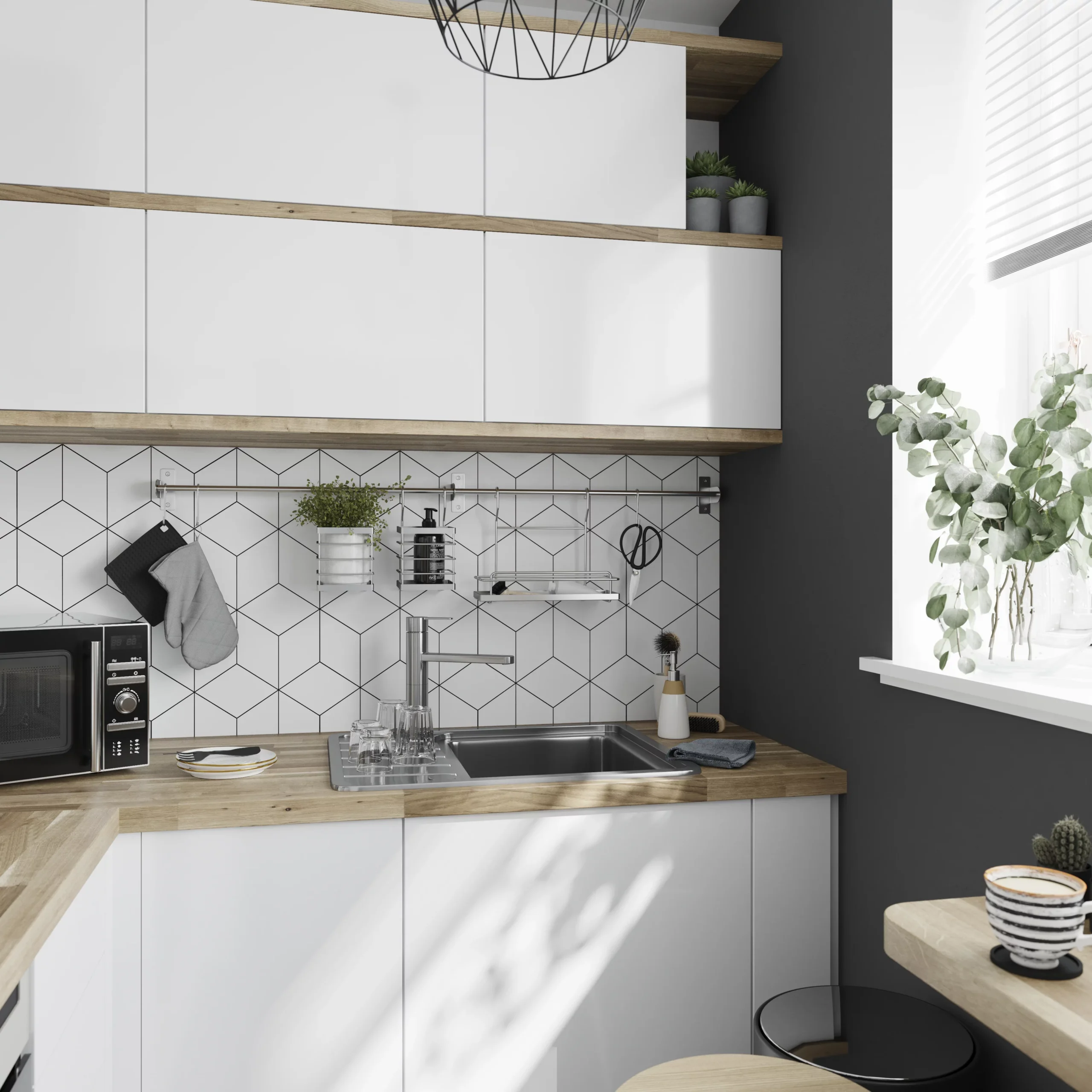 GoodHome Quassia Brushed Stainless Steel 1 Bowl Sink & Drainer With Compact Drainer (W)505mm X (L)635mm - Image 4