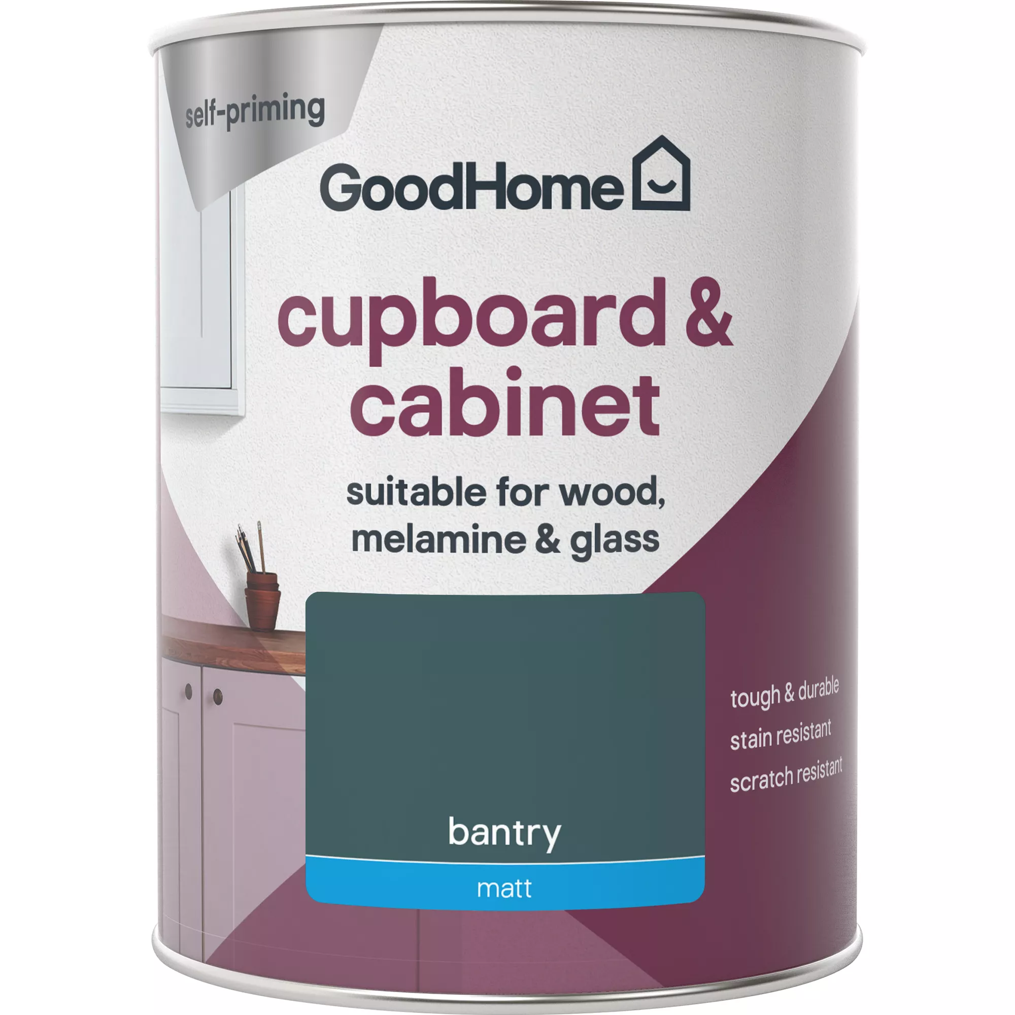 GoodHome Renovation Bantry Matt Cupboard & Cabinet Paint, 750ml - Image 2