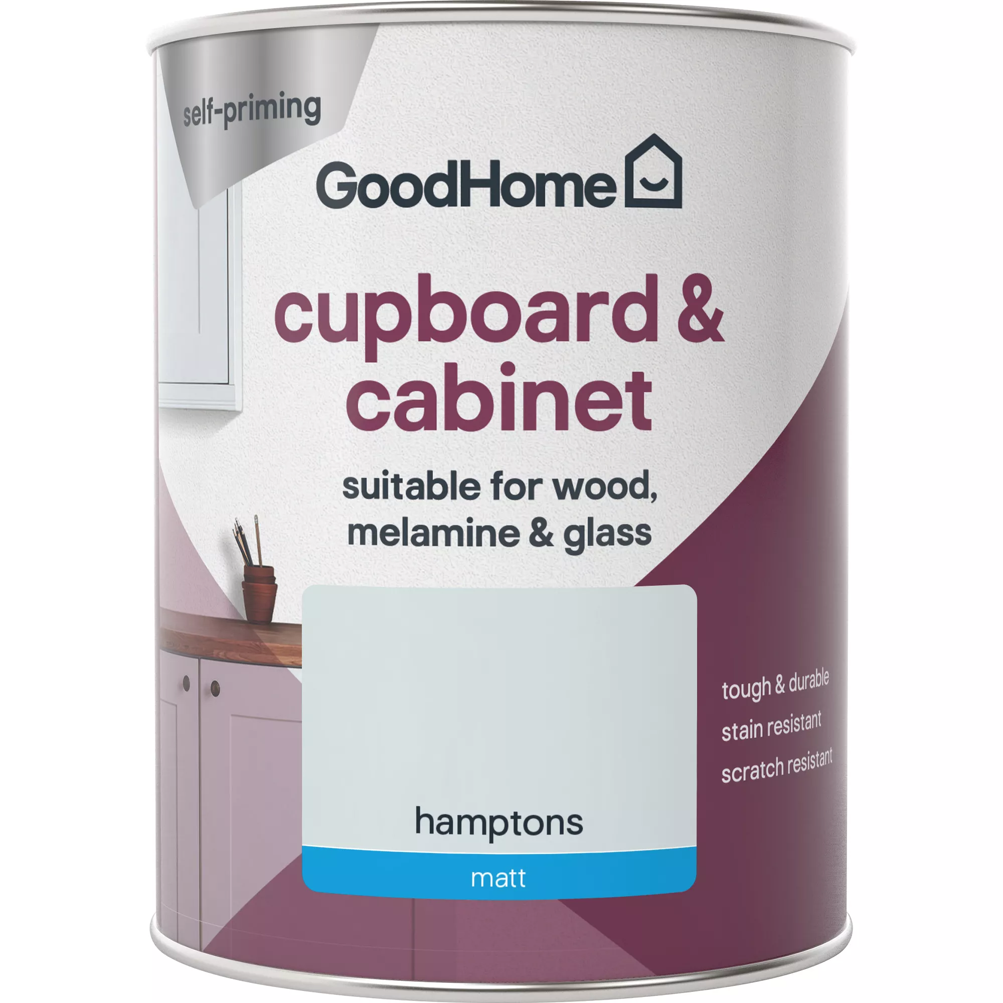 GoodHome Renovation Hamptons Matt Cupboard & Cabinet Paint, 750ml - Image 2