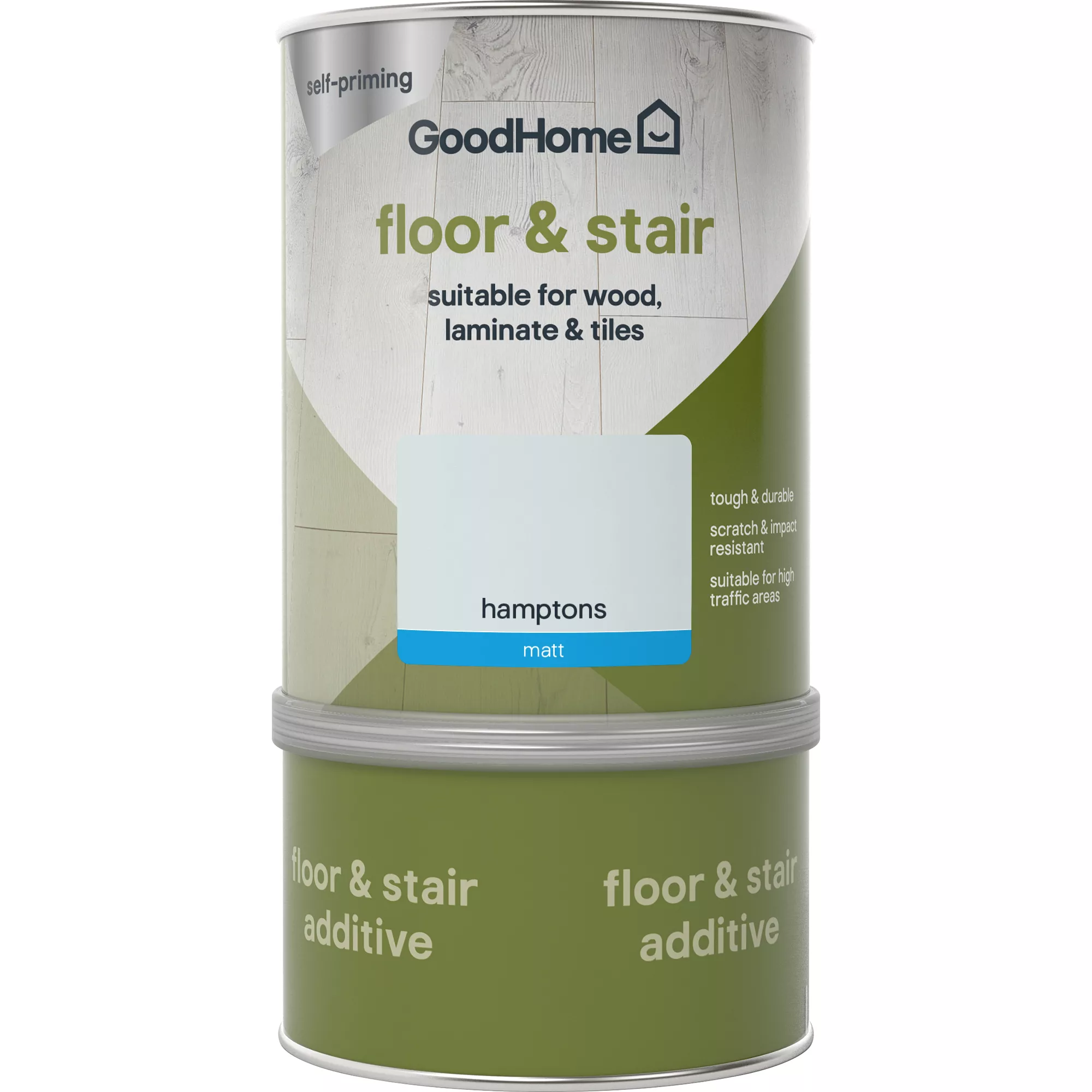 GoodHome Renovation Hamptons Matt Floor & Stair Paint, 750ml - Image 2
