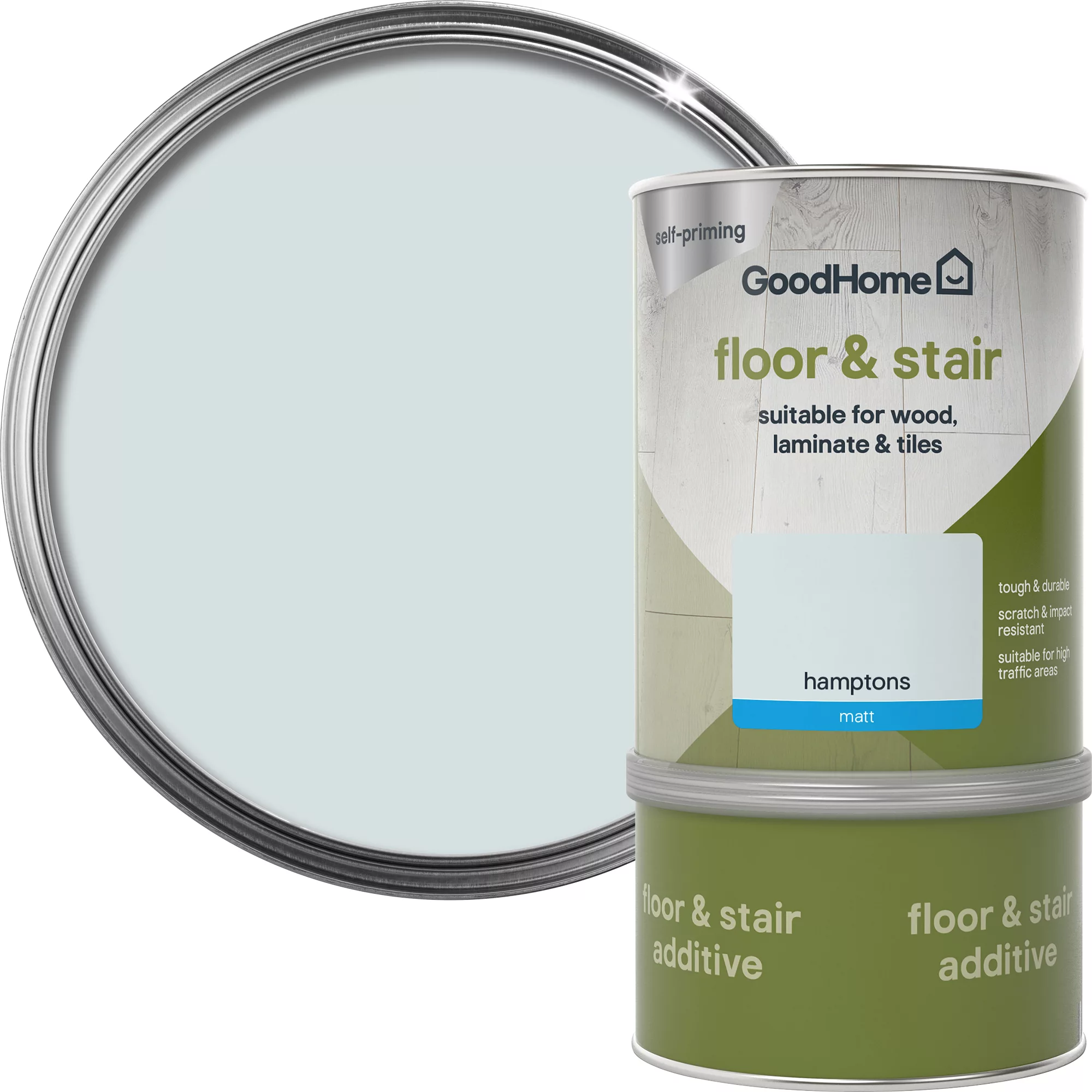 GoodHome Renovation Hamptons Matt Floor & Stair Paint, 750ml