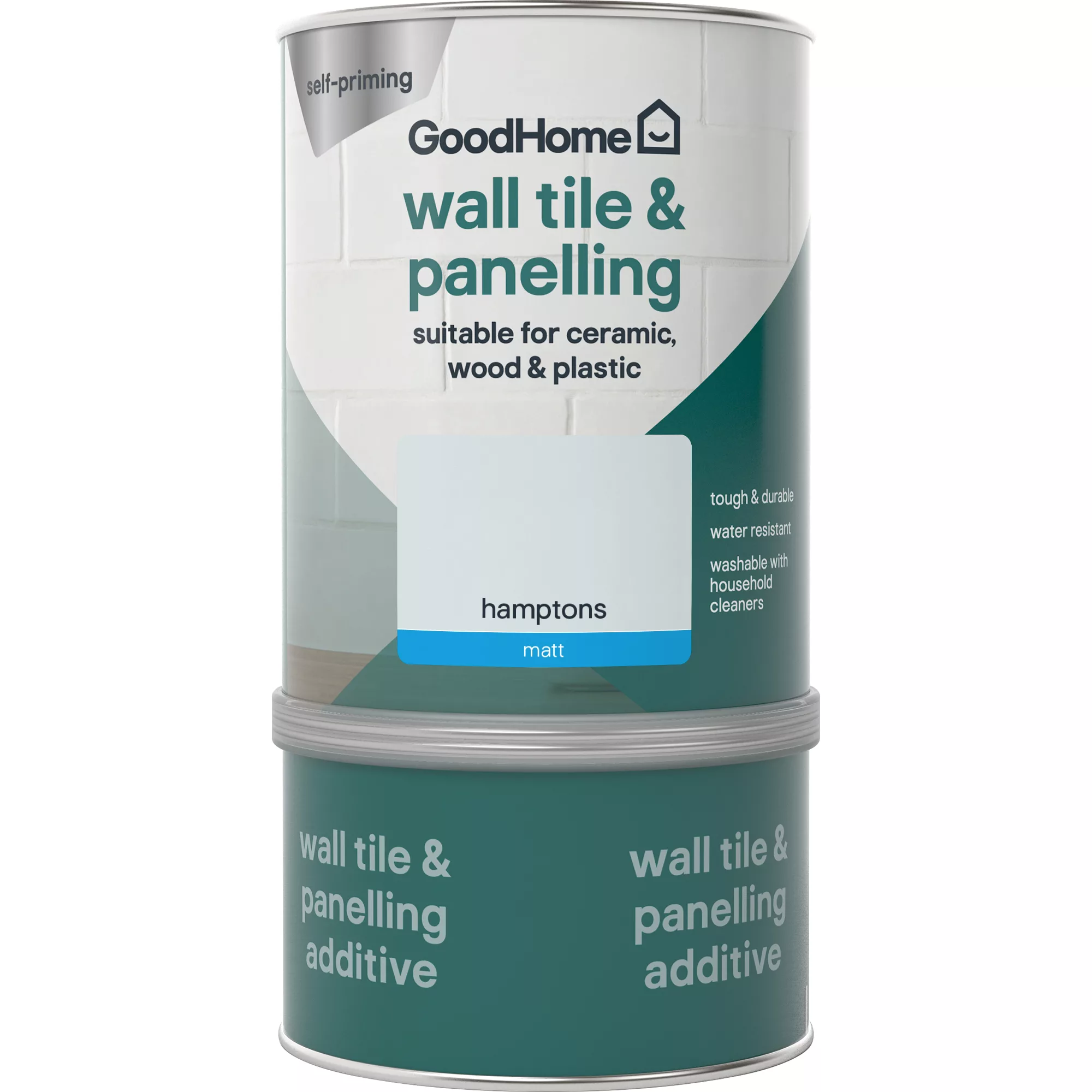 GoodHome Renovation Hamptons Matt Wall Tile & Panelling Paint, 750ml - Image 2