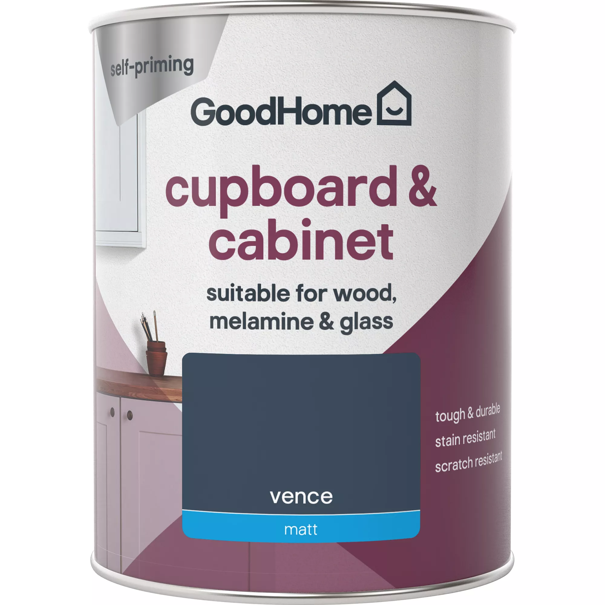GoodHome Renovation Vence Matt Cupboard & Cabinet Paint, 750ml - Image 2