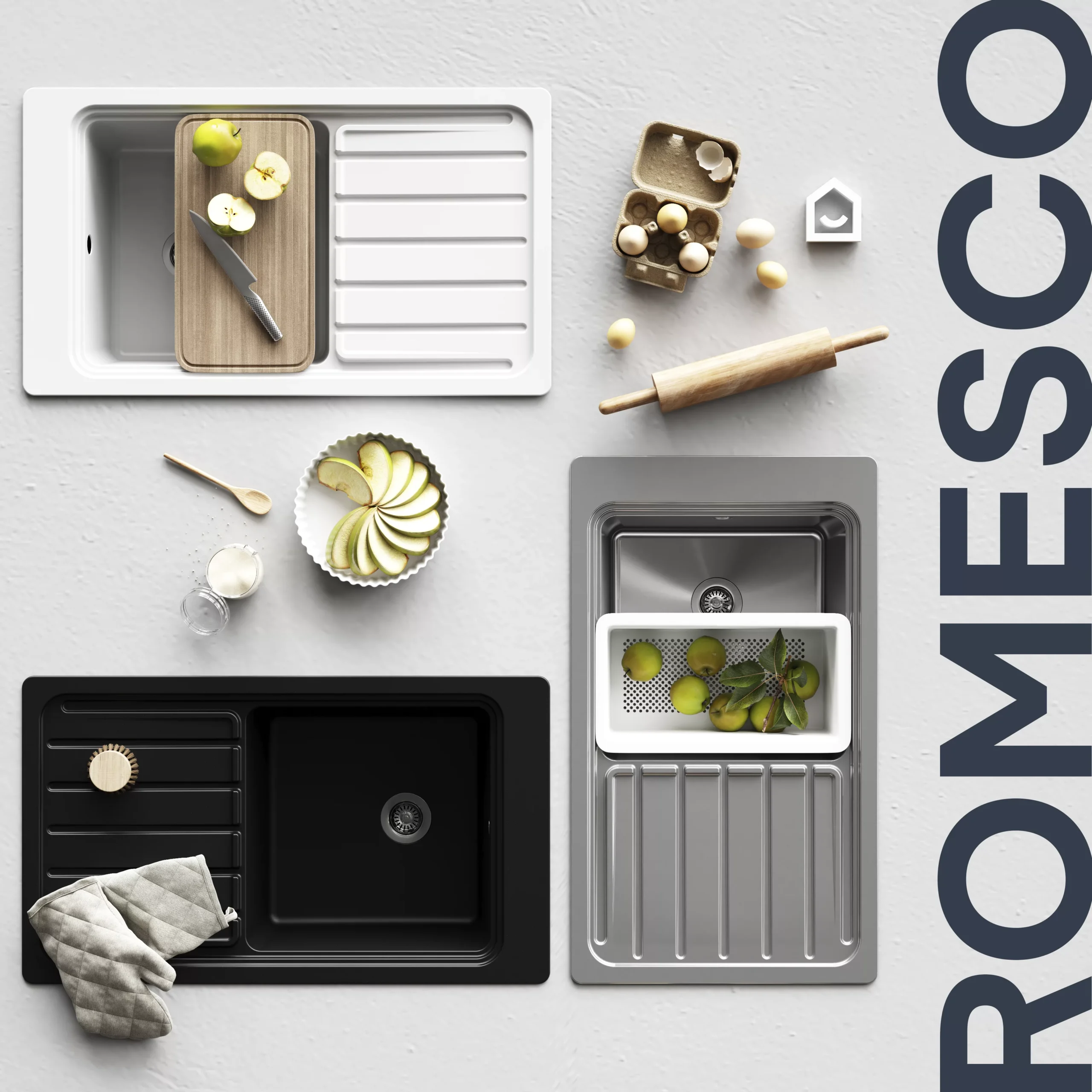 GoodHome Romesco Brushed Stainless Steel 1 Bowl Kitchen Sink With Full Drainer (W)510mm X (L)880mm - Image 16