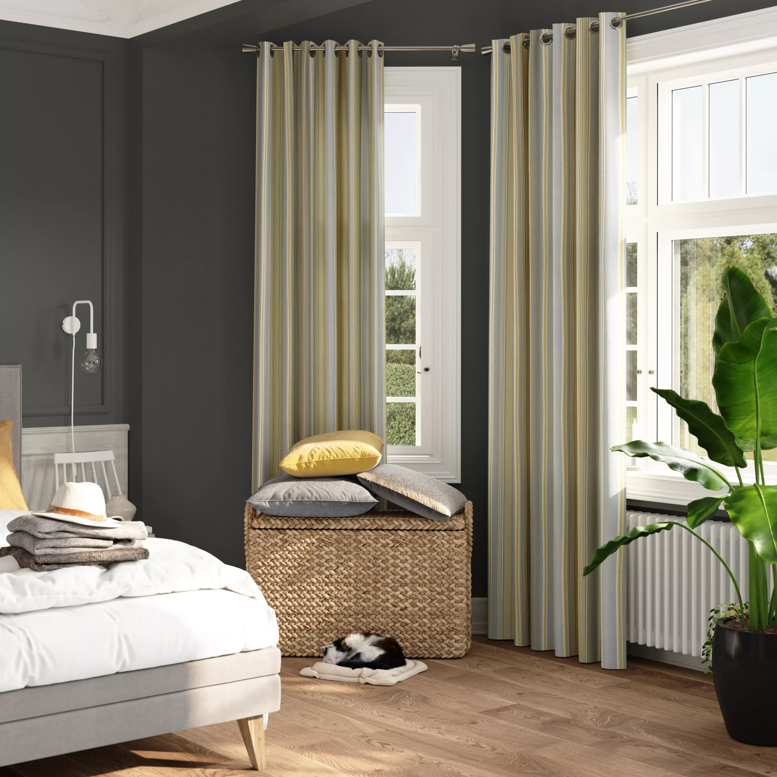 GoodHome Ruvor Light Grey Plain Indoor Cushion (L)55cm X (W)55cm - Image 6