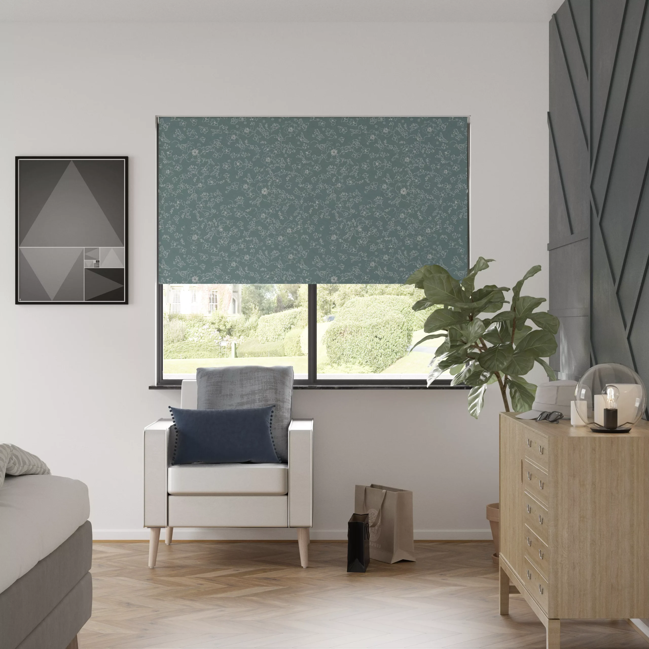 GoodHome Ruvor Light Grey Plain Indoor Cushion (L)55cm X (W)55cm - Image 7