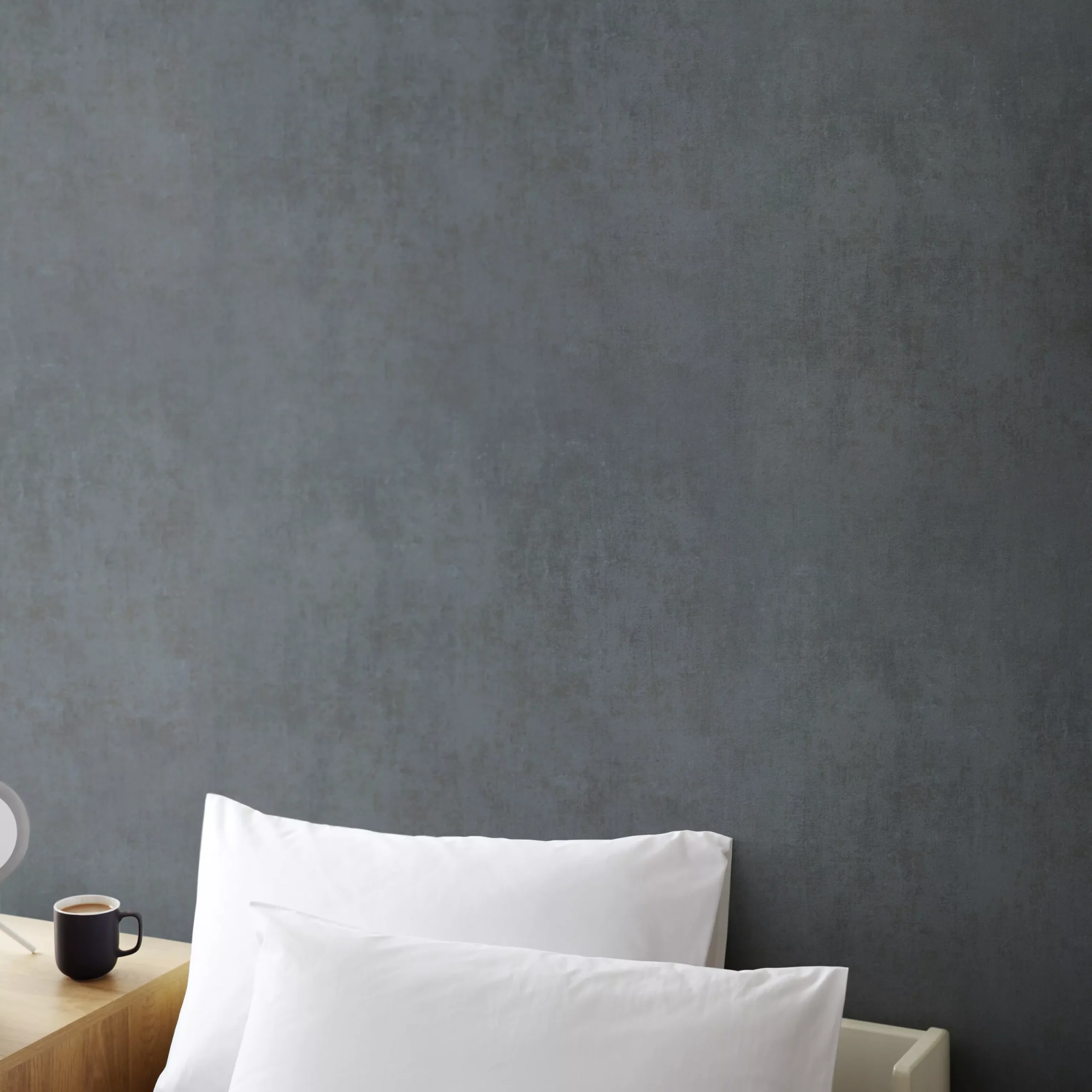 GoodHome Sarry Charcoal Concrete Effect Textured Wallpaper - Image 4