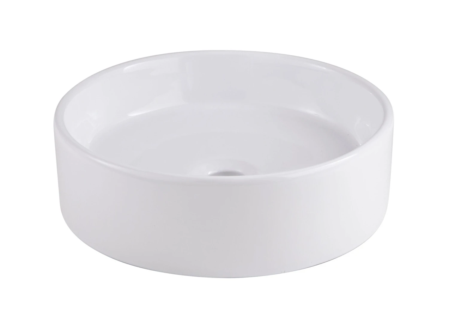 GoodHome Scalea White Round Counter-mounted Counter Top Basin - Image 2