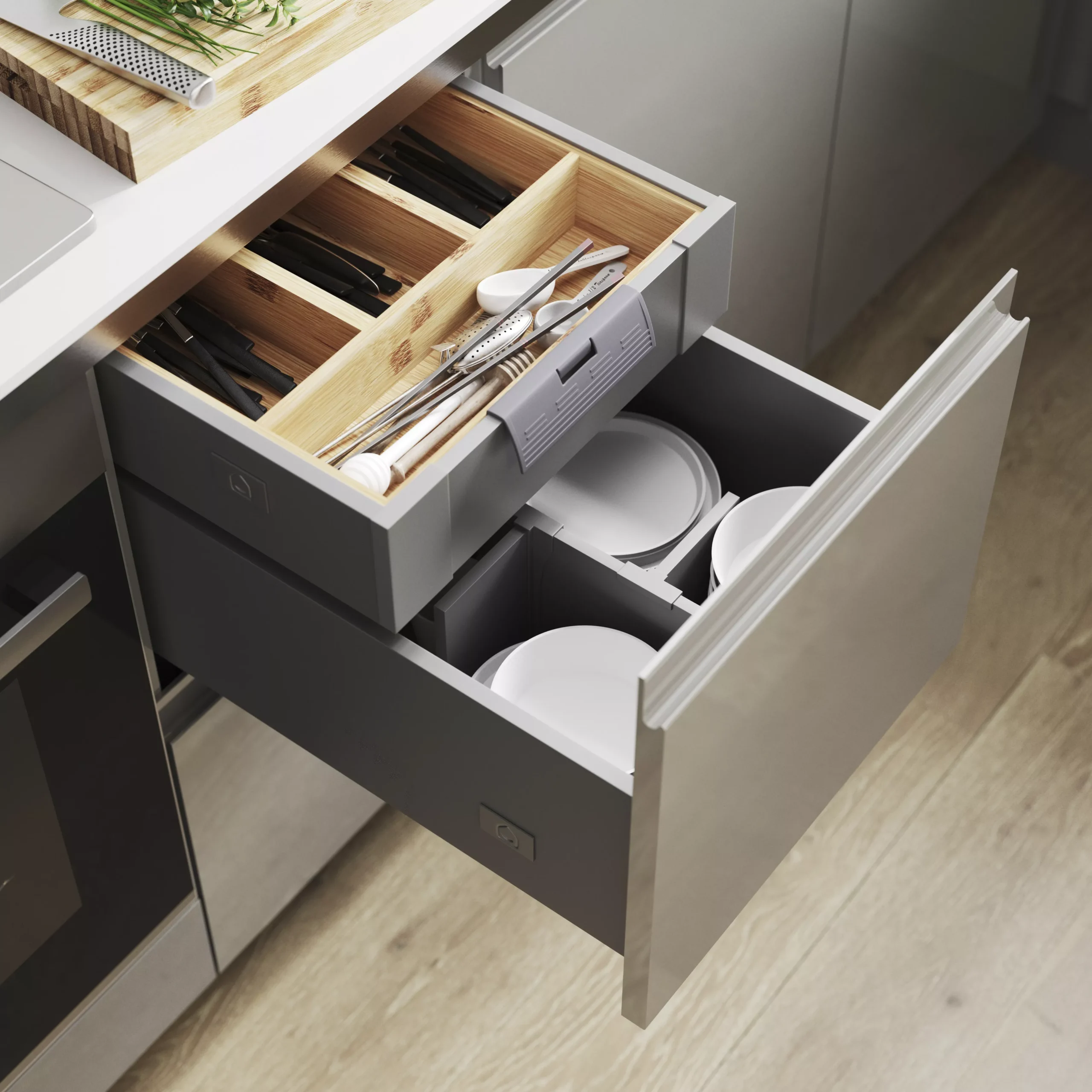 GoodHome Soto Soft-close Deep Drawer Box (W)400mm - Image 7