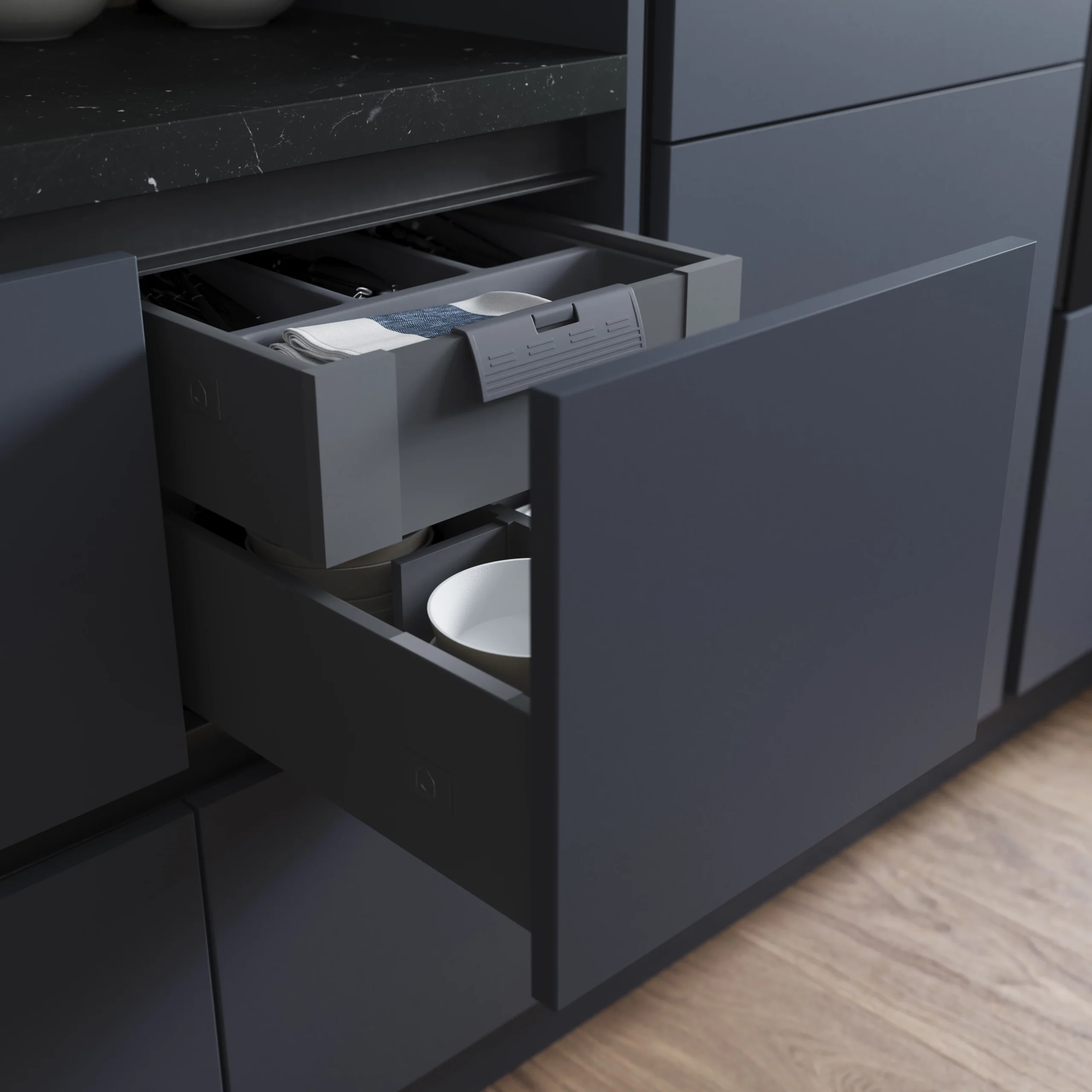 GoodHome Soto Soft-close Deep Drawer Box (W)400mm - Image 8