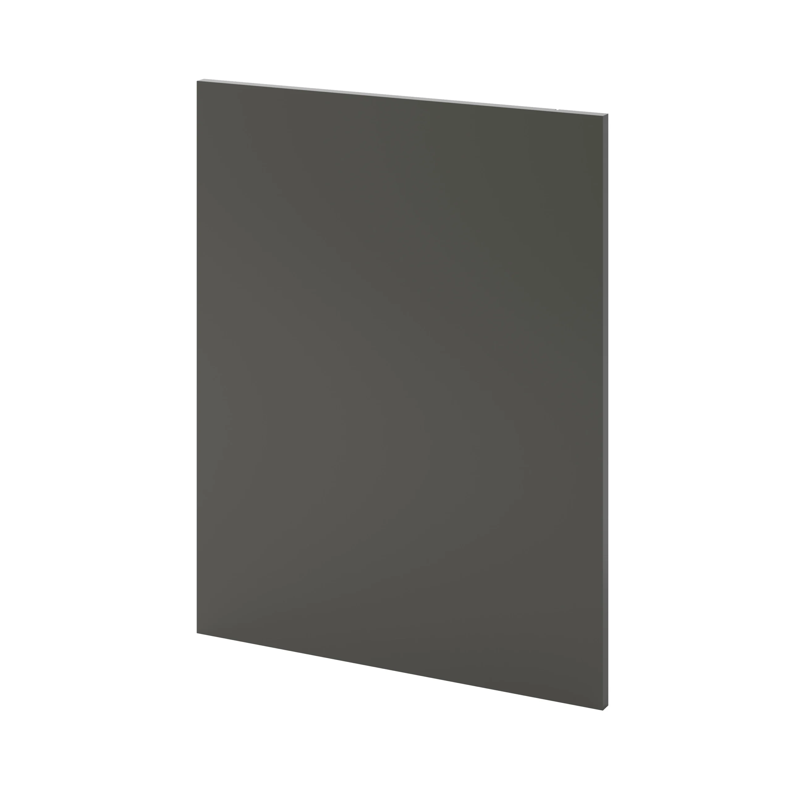 GoodHome Stevia & Garcinia Gloss Anthracite Slab Standard End Panel (H)720mm (W)570mm - Image 2