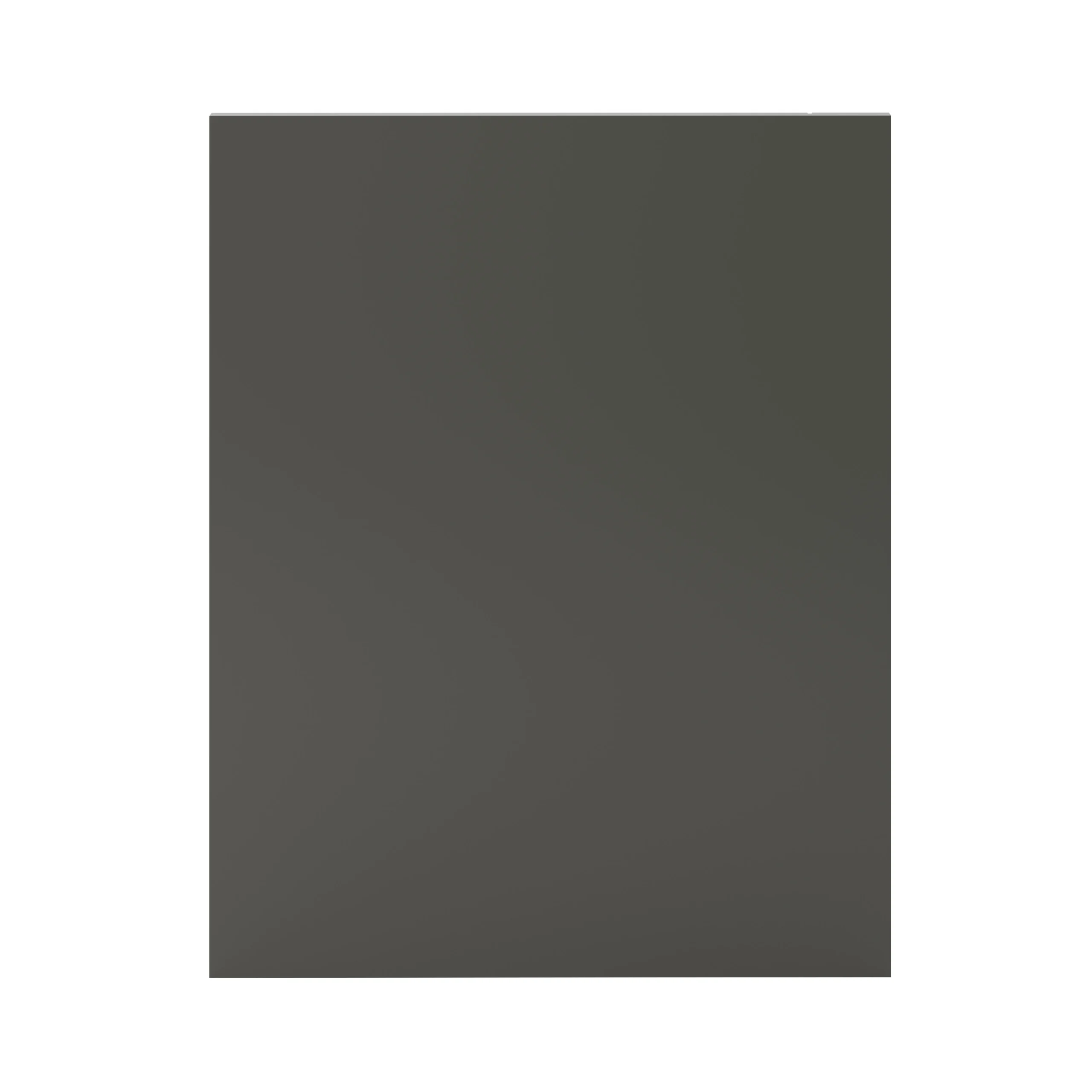 GoodHome Stevia & Garcinia Gloss Anthracite Slab Standard End Panel (H)720mm (W)570mm