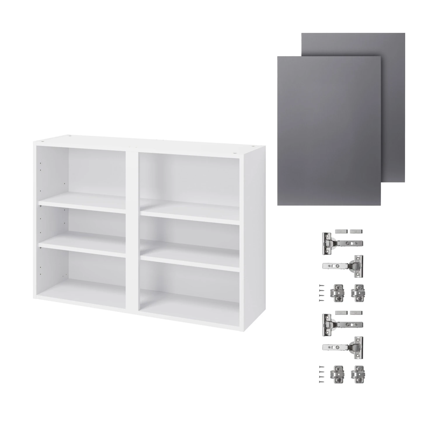 GoodHome Stevia Gloss Anthracite Slab Wall Kitchen Cabinet (W)1000mm (H)720mm - Image 3