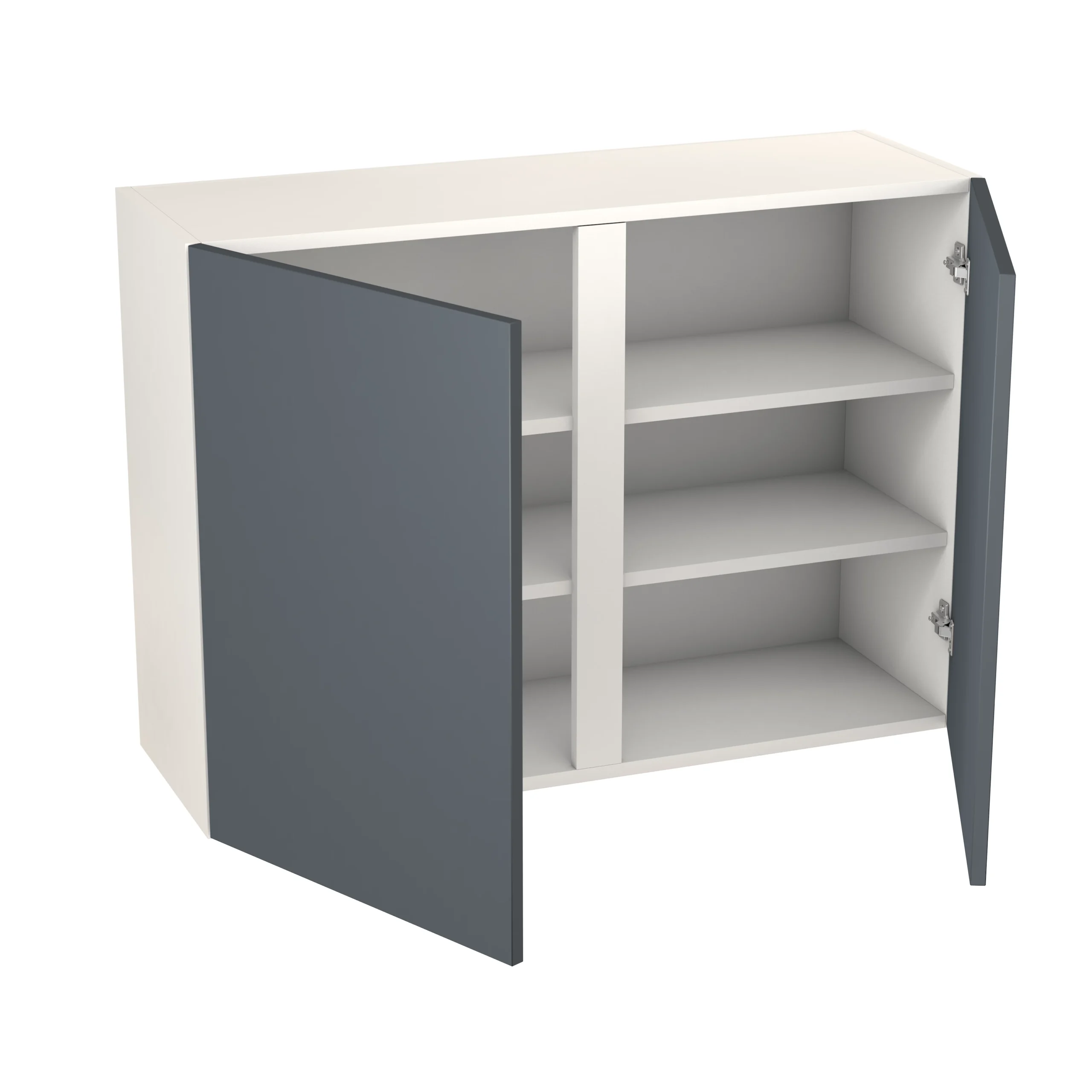 GoodHome Stevia Gloss Anthracite Slab Wall Kitchen Cabinet (W)1000mm (H)720mm - Image 2