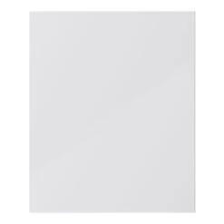 GoodHome Stevia Gloss Grey Slab Tall Appliance Cabinet Door (W)600mm (H)723mm (T)18mm