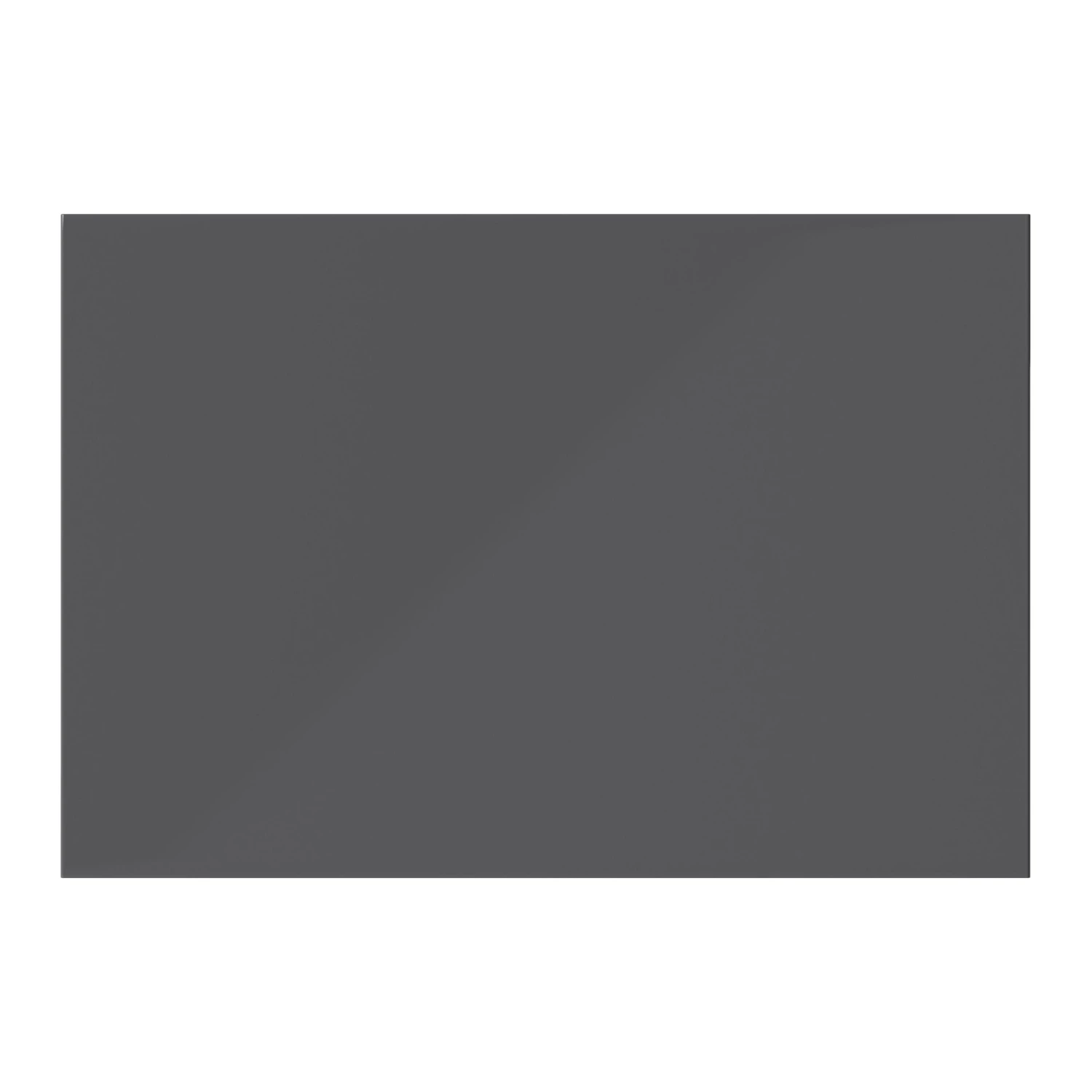 GoodHome Stevia Innovo Handleless Gloss Anthracite Slab Drawer Front, Bridging Door & Bi Fold Door, (W)500mm (H)340mm (T)18mm