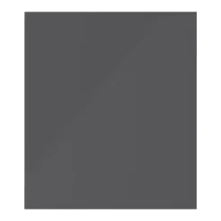 GoodHome Stevia Innovo Handleless Gloss Light Grey Slab Drawer Front, Bridging Door & Bi Fold Door, (W)400mm (H)340mm (T)18mm