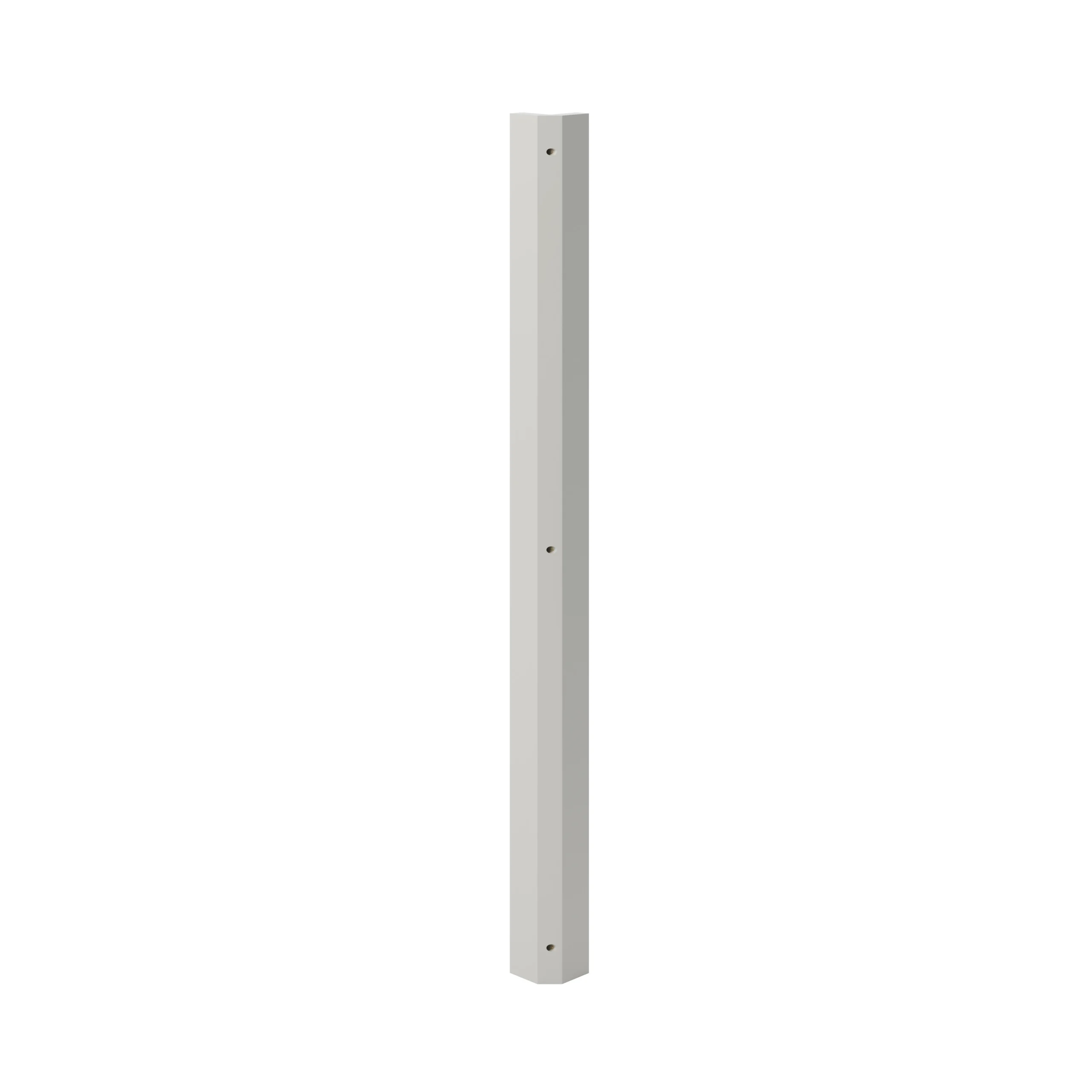 GoodHome Stevia Innovo Handleless Matt Grey Slab Standard Corner Post, (W)34mm (H)895mm