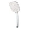 GoodHome Teesta 3-spray Pattern White Chrome Effect Shower Head