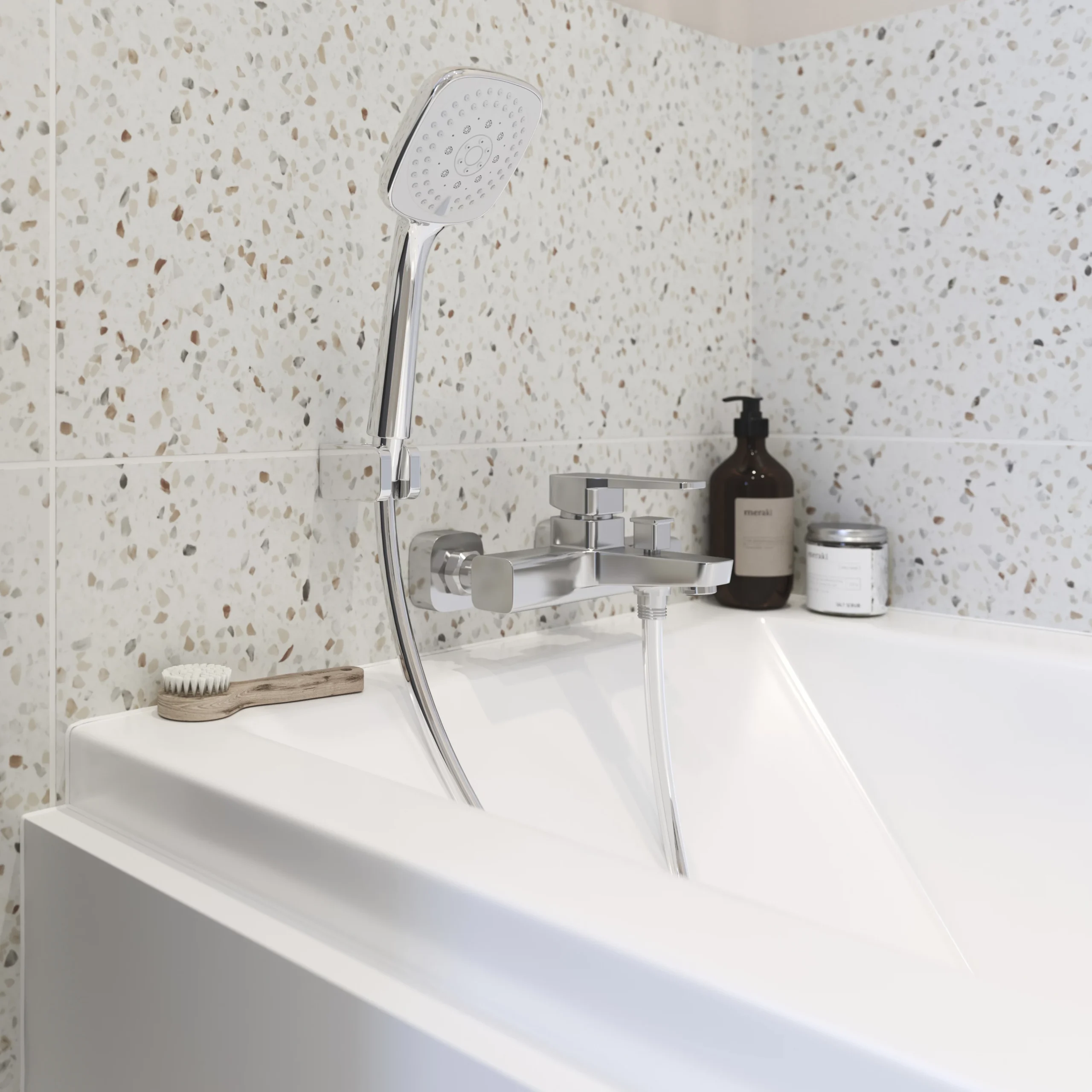 GoodHome Teesta Chrome Effect Shower Kit - Image 4