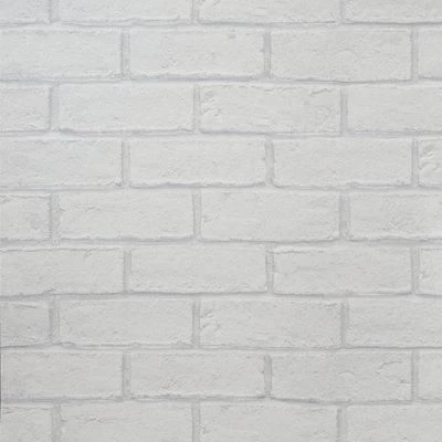 GoodHome Thedden Off White Brick Effect Textured Wallpaper - Image 3