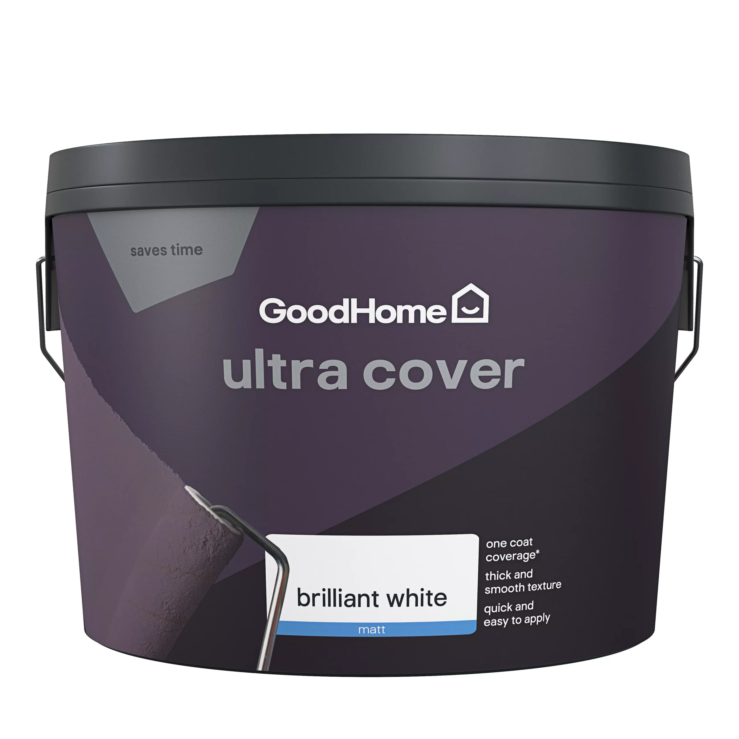 GoodHome Ultra Cover White Matt Emulsion Paint, 10L - Image 2