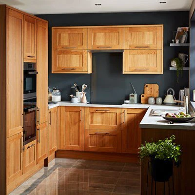 GoodHome Verbena Natural Oak Shaker Larder Cabinet Door (W)500mm (H)1287mm (T)20mm - Image 5