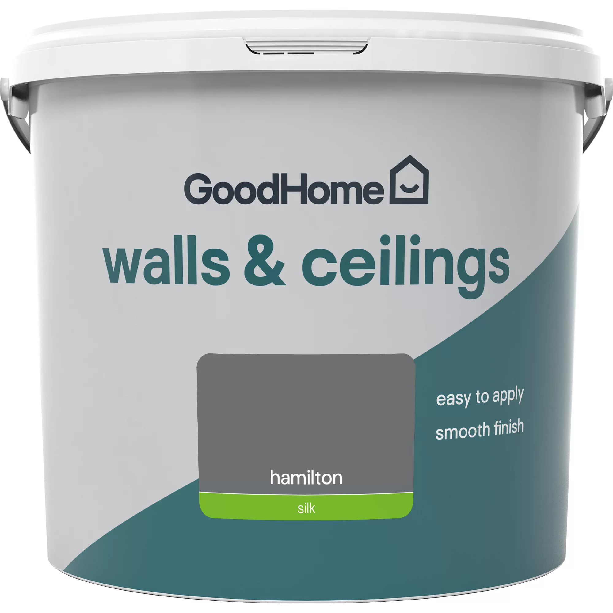 GoodHome Walls & Ceilings Hamilton Silk Emulsion Paint, 5L - Image 2