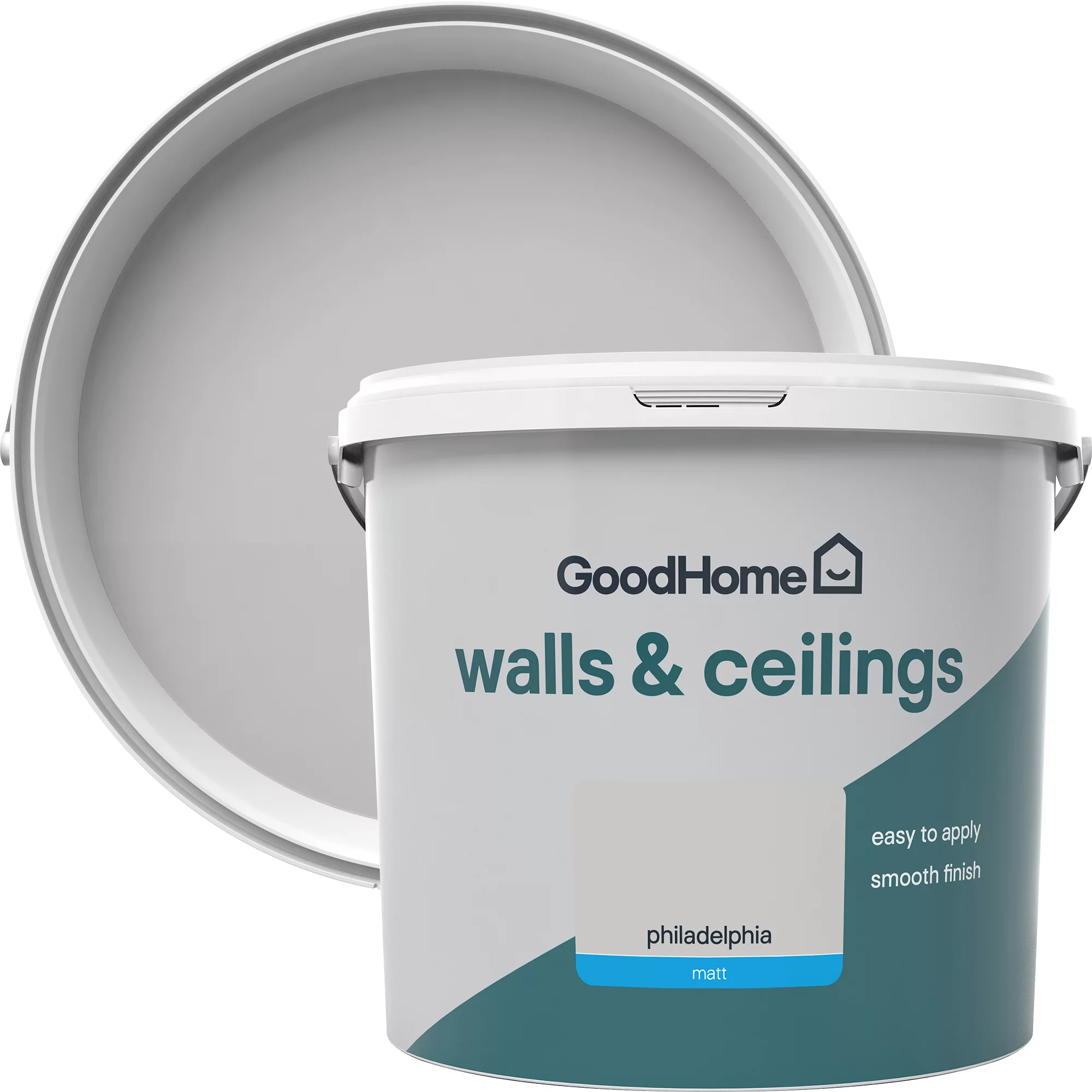GoodHome Walls & Ceilings Philadelphia Matt Emulsion Paint, 5L