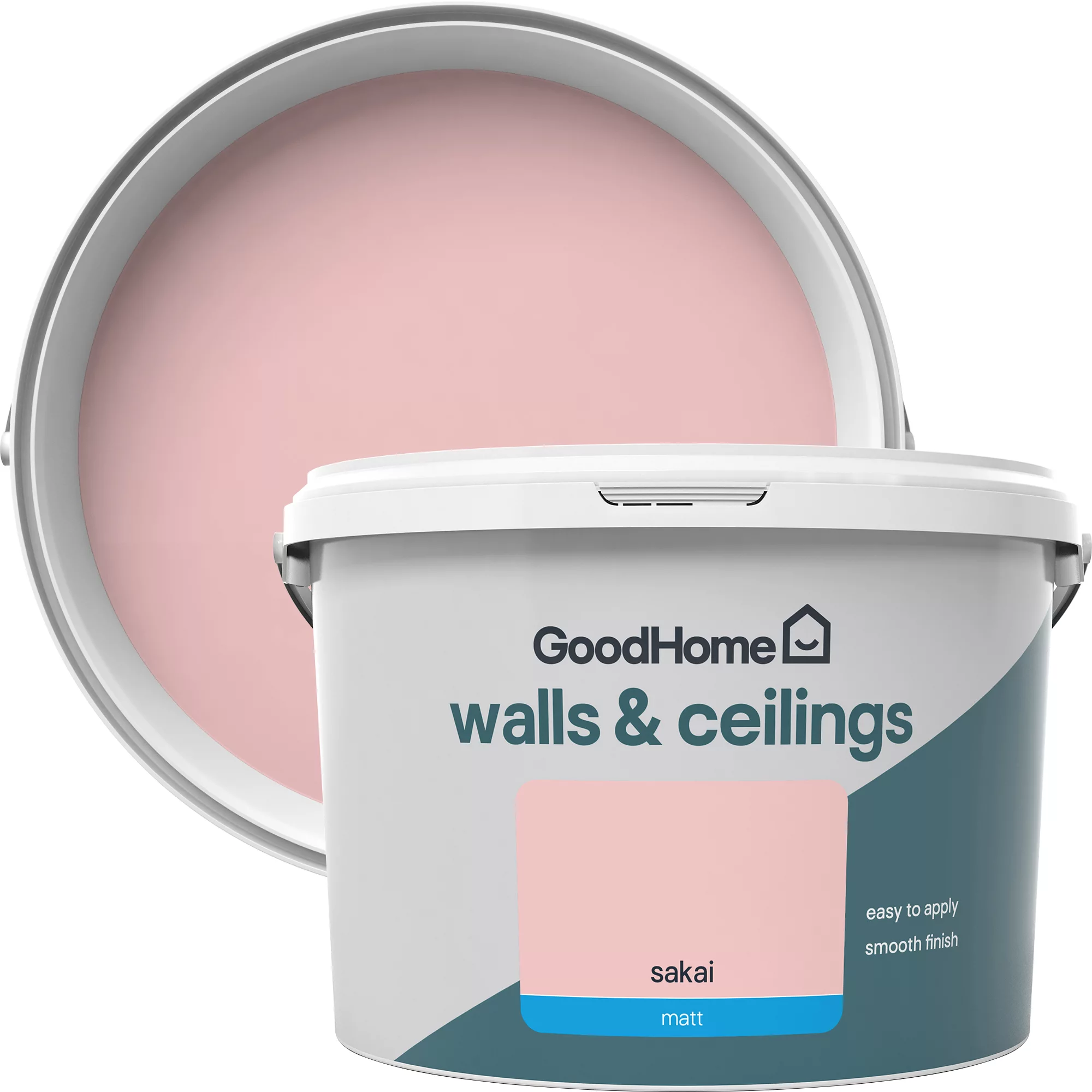 GoodHome Walls & Ceilings Sakai Matt Emulsion Paint, 2.5L