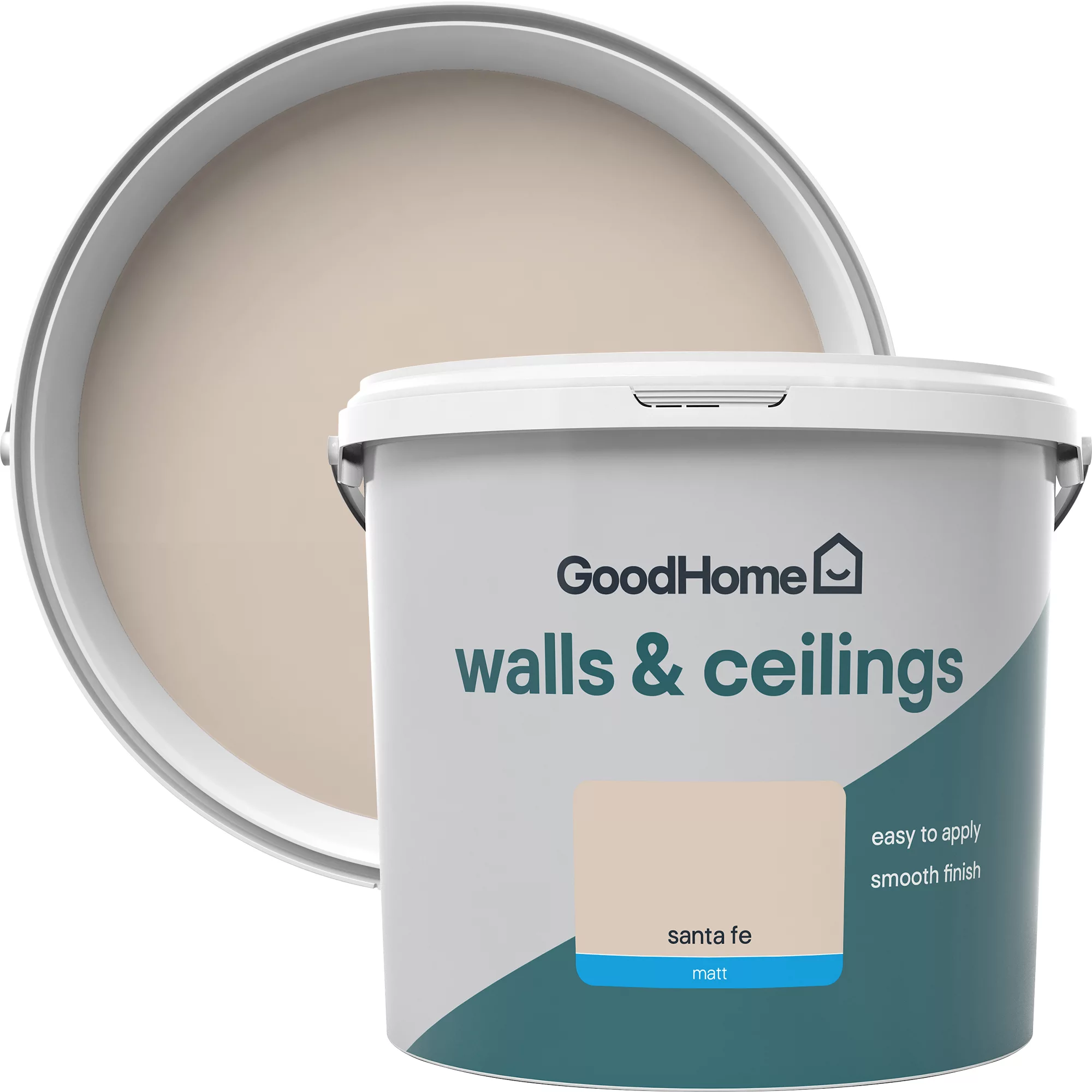 GoodHome Walls & Ceilings Santa Fe Matt Emulsion Paint, 5L