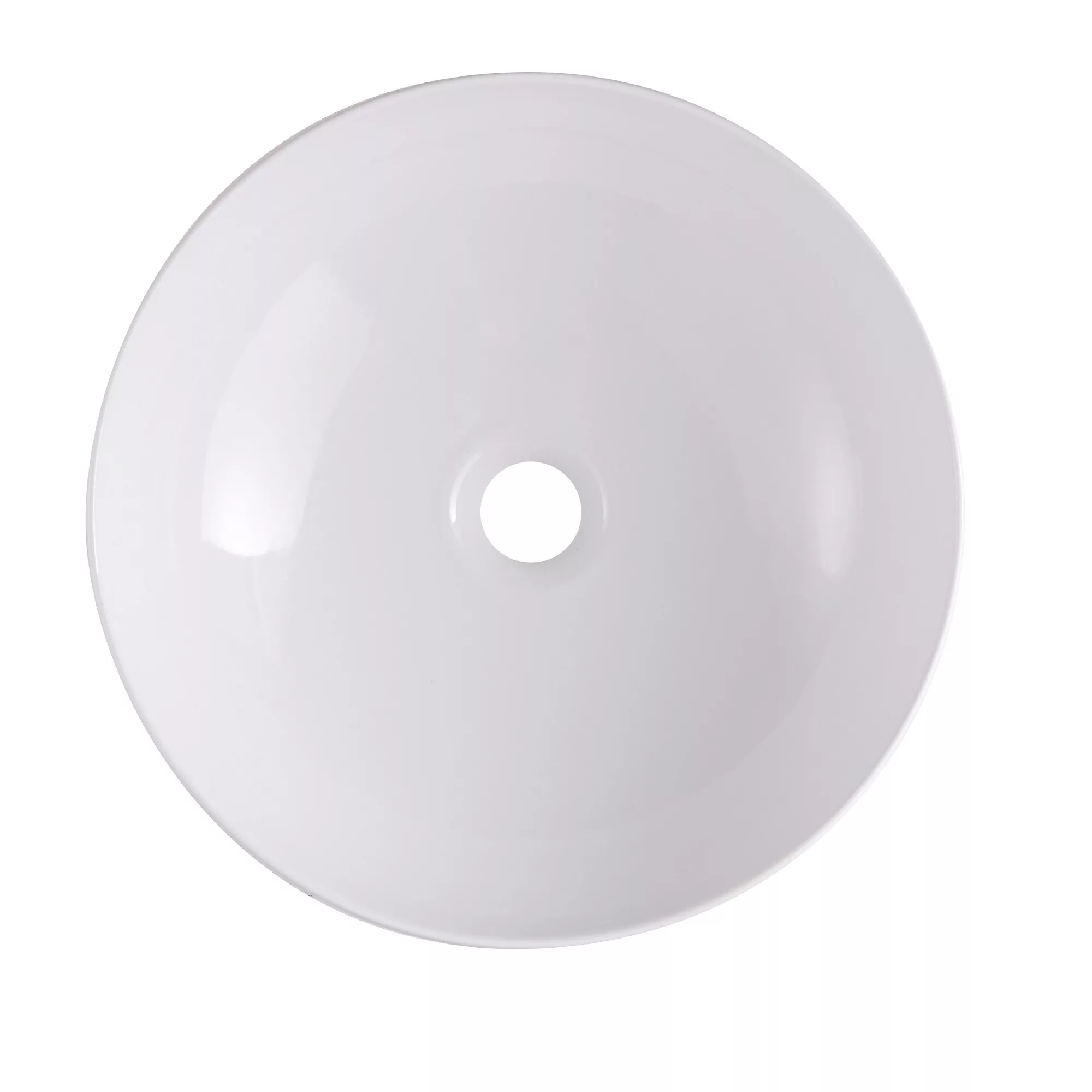 Ondava White Round Counter-mounted Counter Top Basin - Image 2